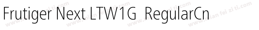 Frutiger Next LTW1G  RegularCn字体转换